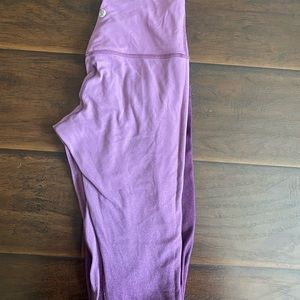 Ombré purple lululemon leggings for yoga